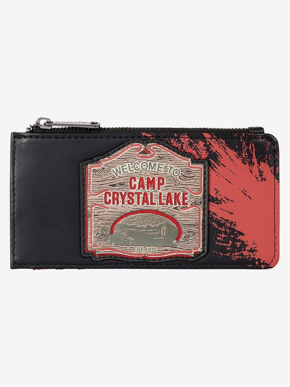 Loungefly Black & Red Camp Crystal Lake Zip Wallet